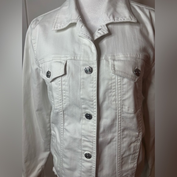 Tommy Bahama White Denim Jacket in size medium excellent condition - Picture 5 of 8
